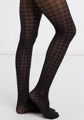 30 Denier Houndstooth Print Tights from Asos Design