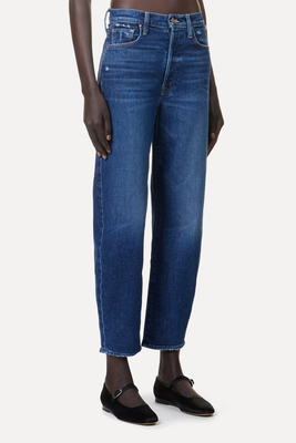 The Curbside Flood Wide-Leg Mid-Rise Stretch-Denim Jeans from Mother