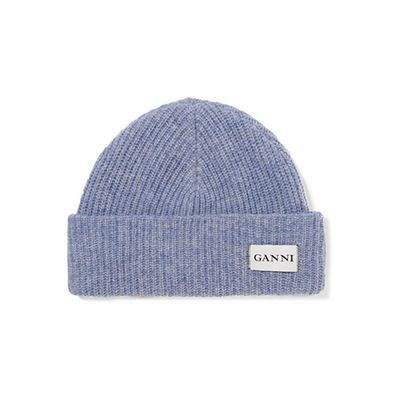 Hatley Ribbed Wool Beanie from Ganni