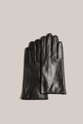 Leather T Stud Gloves