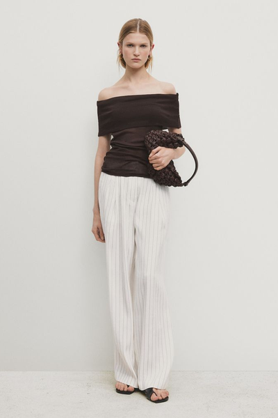 Off-The-Shoulder Top from Massimo Dutti