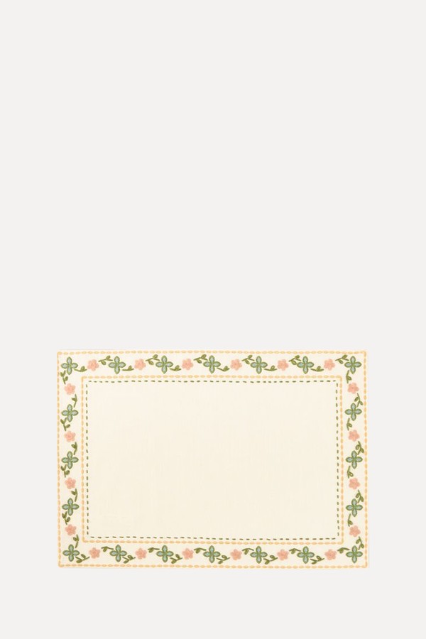 Embroidered Placemat from Zara