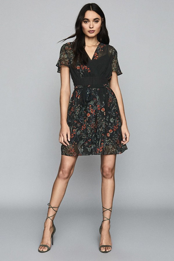 Sadie Floral Printed Mini Dress