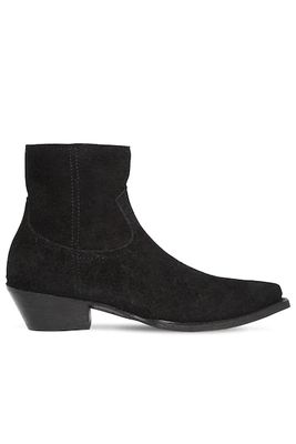 40MM Lukas Reversed Leather Ankle Boots from Saint Laurent