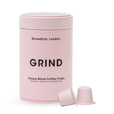 Tin of Compostable Coffee Pods from Grind