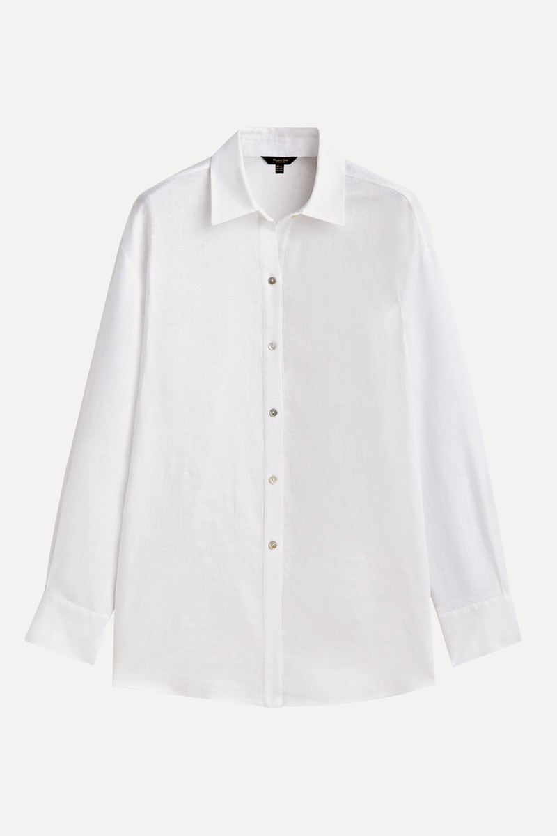 100% Linen Oversize Blouse, £49.95 | Massimo Dutti