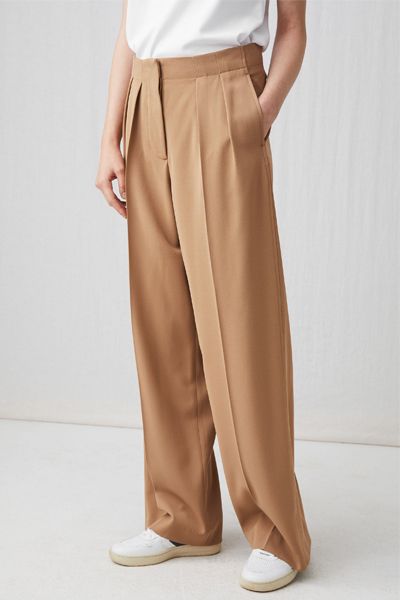 Wide Fluid Wool Trousers from Arket