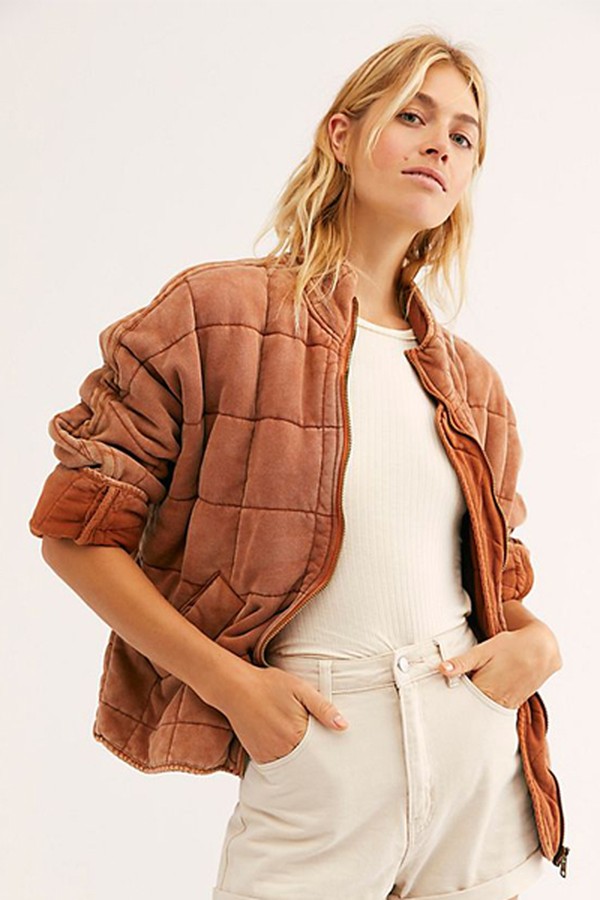Dolman Quilted Knit Jacket