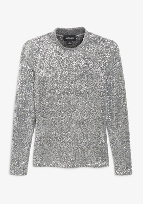 Long-Sleeve Sequin Top from Monki