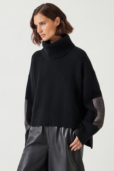 Livvy Merino Wool Detachable Roll Neck Jumper