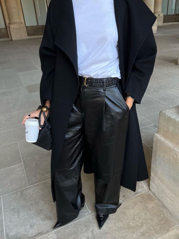 The Round Up: Wide-Leg Leather Trousers