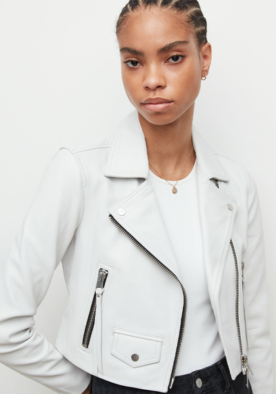 Elora Leather Biker Jacket