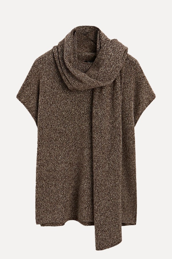 Wool Waistcoat With Scarf Detail