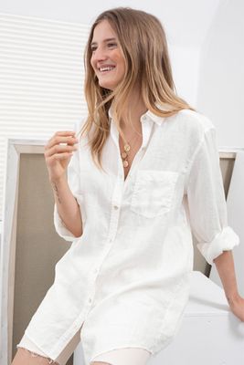 Oversized Linen Button-Up Shirt from & Other Stories
