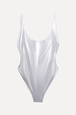 Metallic Swimsuit  from Zara