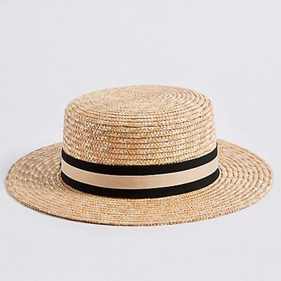 Boater Sun Hat from Marks & Spencer