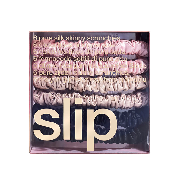 Scrunchie Skinnies Pink, Caramel & Black 6 Pack  from Slip Silk