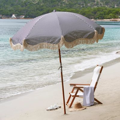 Premium Stripe Umbrella, £177.00 (was £295) | The White Company
