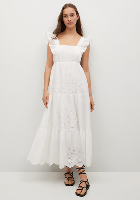 Broderie Anglaise Cotton Dress from Mango
