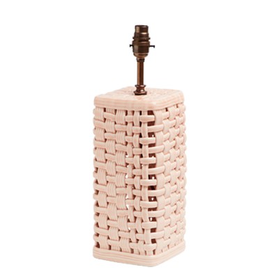 Woven Ceramic Lamp Base from Matilda Goad & Co