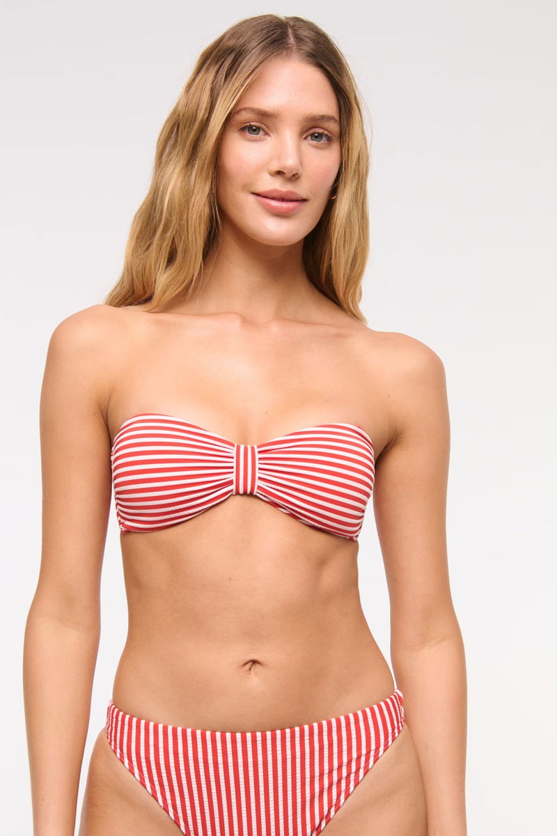Knot-Front Bandeau Swim Top from Abercrombie & Fitch