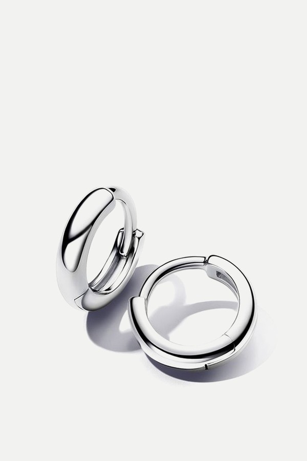 Round Huggie Hoop Earrings