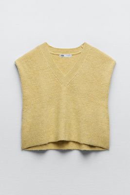 V-Neck Knit Vest from Zara