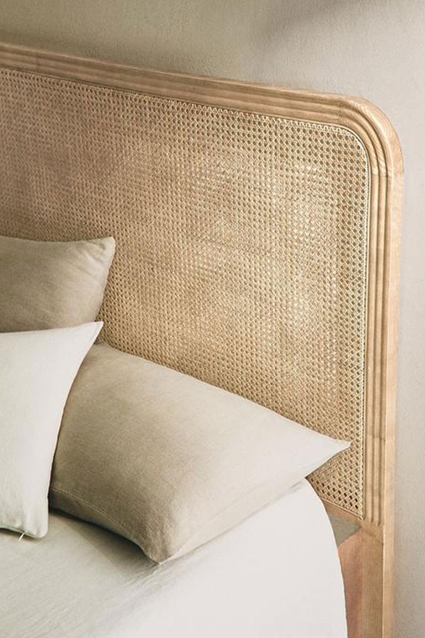 Ash & Rattan Headboard 
