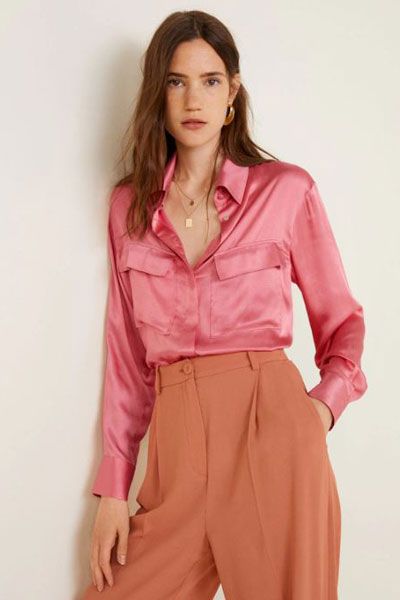 Satin Blouse from Mango