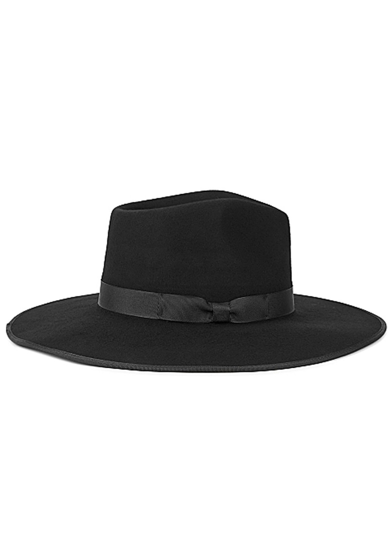 Noir Rancher Black Wool Felt Fedora from Lack Of Color