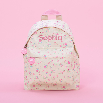 Personalised Ditsy Print Mini Backpack from My 1st Years