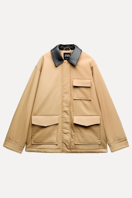 Contrast Puffer Jacket from Zara