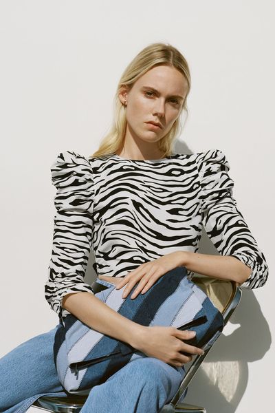 Animal Print Top from Zara