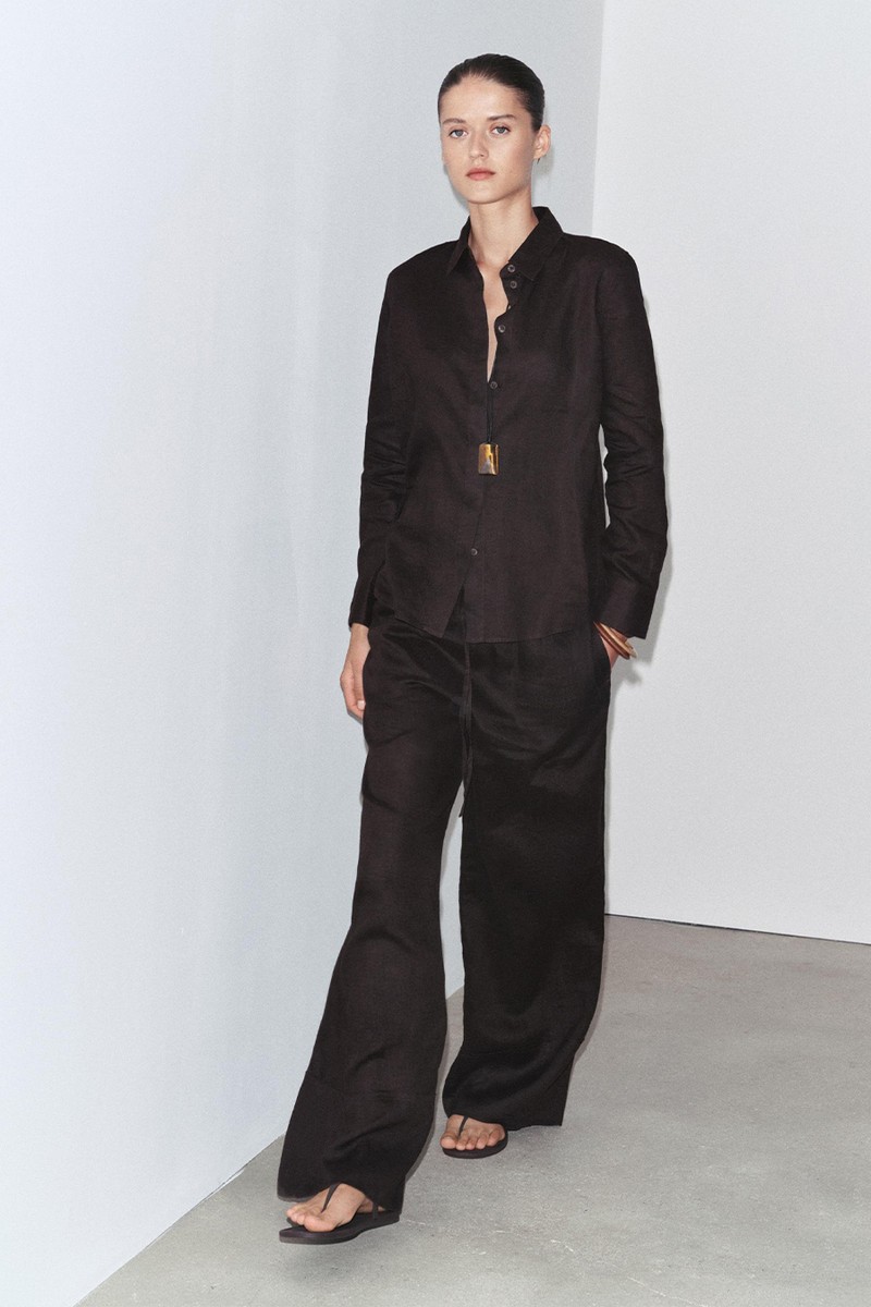 100% Linen Palazzo Trousers