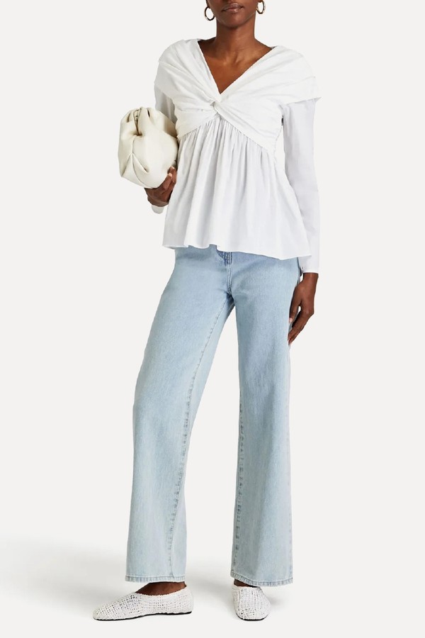 Elena Twist-Front Blouse from TOVE