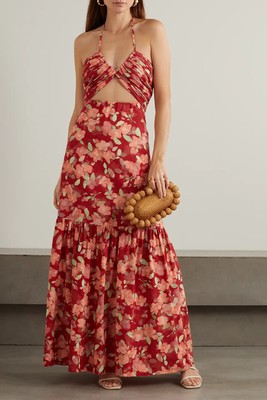 Reminisce Floral-Print Organic Cotton And Ecovero™-Blend Maxi Dress from Peony