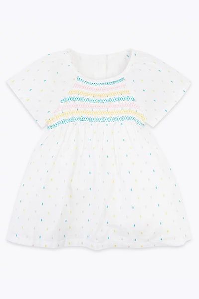 Cotton Spotted Crochet Dress from Marks & Spencer