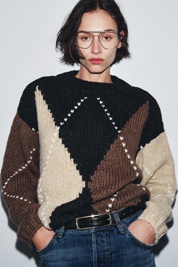 Diamond Knit Sweater