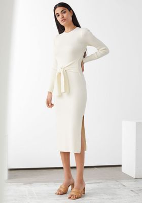 Belted Rib Midi Dress from & Other Stories