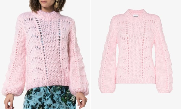 Julliard Open-Knit Mohair And Wool Jumper from Ganni