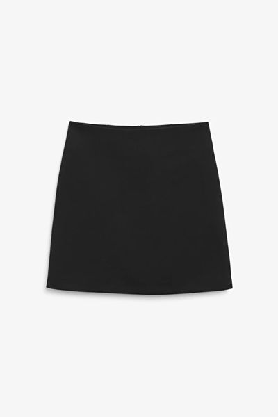 Black A-Line Mini Skirt from Monki