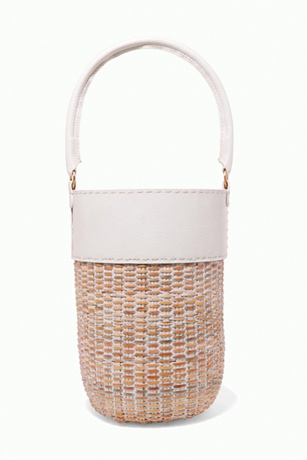Lucie Leather & Straw Tote from Kayu