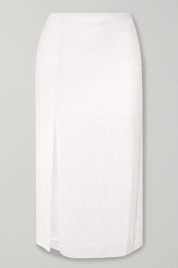 Veronica Sequined Chiffon Midi Skirt from Retrofête