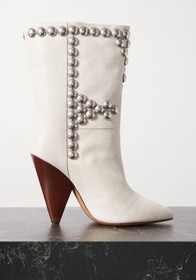 Layo Studded Leather & Suede Ankle Boots from Isabel Marant