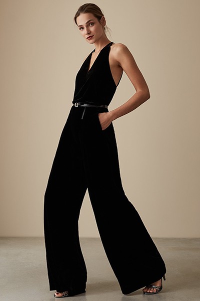 Hailie Velvet Strappy Jumpsuit