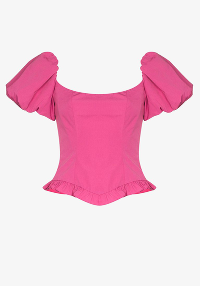 Koko Puff Sleeve Corset Top from Da La Vali