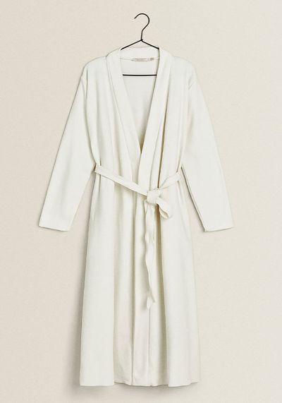 Long Fleece Dressing Gown from Zara