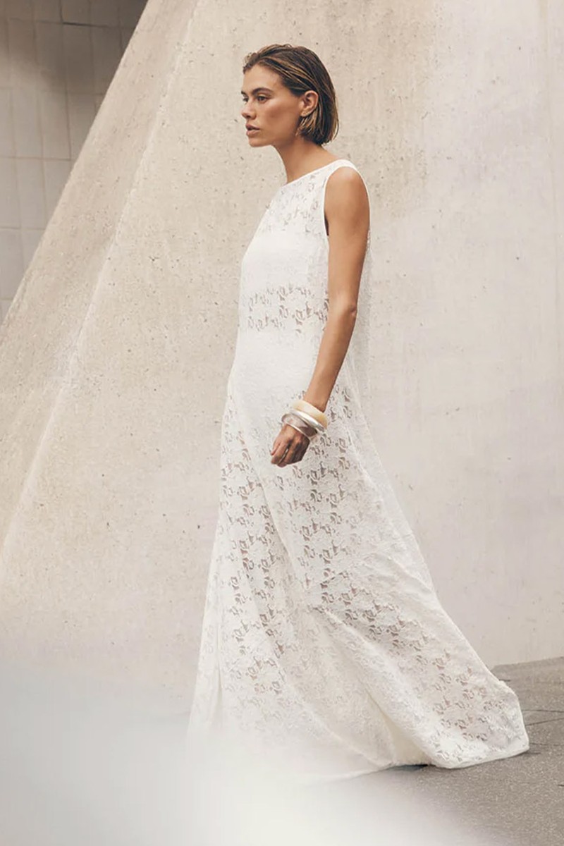 Loula Lace Midi Dress from Dissh