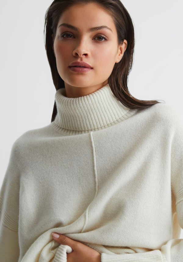 Sarah Cashmere Blend Roll Neck Jumper
