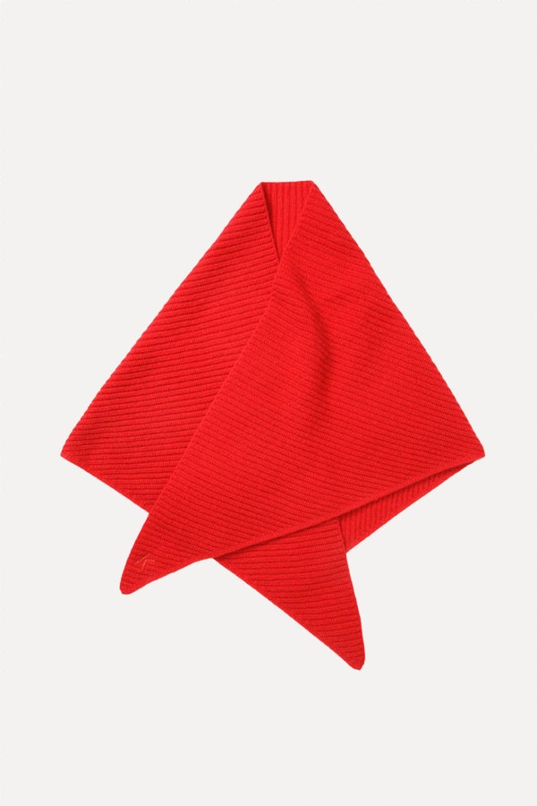 Triangle Knitted Cashmere Scarf from Kiltane